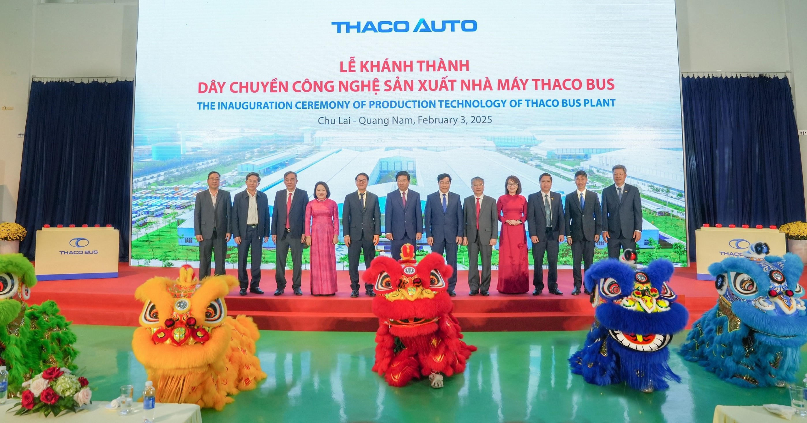 THACO AUTO INAUGURATES PRODUCTION TECHNOLOGY OF THACO BUS PLANT AND LAUNCHES NEW-GENERATION THACO BUS AND TRUCK MODELS