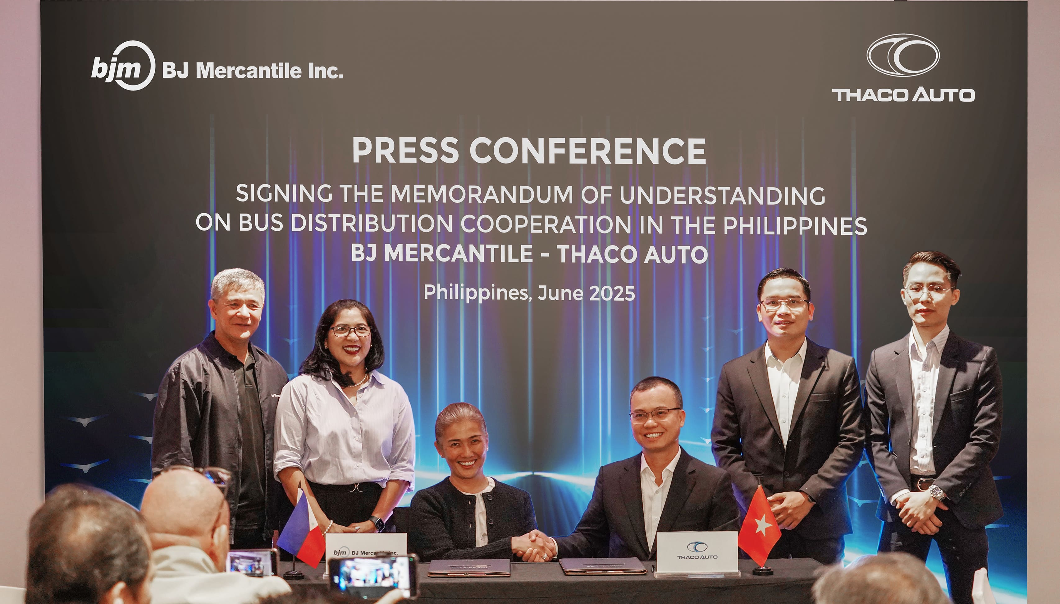THACO AUTO PARTNERS WITH BJ MERCANTILE TO DISTRIBUTE THACO BUSES IN PHILIPPINES